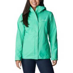 Płaszcz przeciwdeszczowy damski Columbia Arcadia II. Zielone kurtki sportowe Columbia, s, bez wzorów, bez kaptura. Za 429.00 zł.