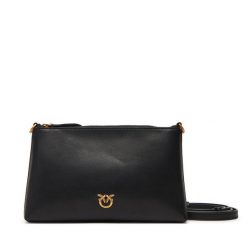 Torebka PINKO. Czarne listonoszki Pinko, bez wzorów, bez dodatków. Za 359.99 zł.