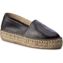 Espadryle SERGIO BARDI - Maya FS127223617PM 101. Czarne espadryle Sergio Bardi, bez wzorów, ze skóry, bez obcasa, bez zapięcia. W wyprzedaży za 169.00 zł.