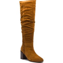 Kozaki MARC O'POLO - 807 14798001 300 Cognac 720. Brązowe kozaki Marc O'Polo, z materiału, bez obcasa, bez zapięcia. W wyprzedaży za 599.00 zł.