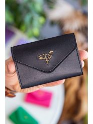 MORI Etui w kolorze czarnym na karty - 10 x 7 x 2 cm rozmiar: onesize. Czarne portfele MORI, bez wzorów, z materiału. Za 50.45 zł.