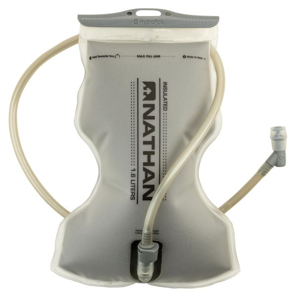Torba na wodę Nathan Hydration 1.6 L. Szare torby na ramię NATHAN SPORTS, bez wzorów, sportowe, duże, bez dodatków. Za 322.50 zł.