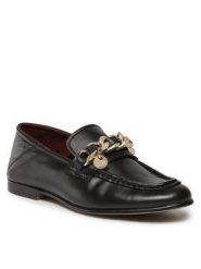 Lordsy Tommy Hilfiger. Brązowe lordsy TOMMY HILFIGER, bez wzorów, bez obcasa, bez zapięcia. Za 399.99 zł.
