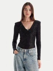 HUGO Body Dammery 50546238 Czarny Slim Fit. Czarne body Hugo, xs, bez wzorów, z syntetyku. Za 579.99 zł.