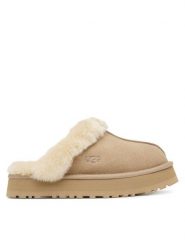 Ugg Kapcie W Disquette 1122550 Beżowy. Brązowe obuwie domowe UGG, bez wzorów, ze skóry, bez zapięcia. Za 529.99 zł.