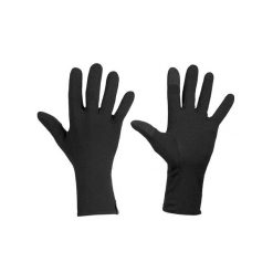 Rękawiczki zimowe unisex Icebreaker 260 Tech Glove Liners. Czarne rękawiczki Icebreaker, bez wzorów, z wełny, sportowe. Za 144.99 zł.