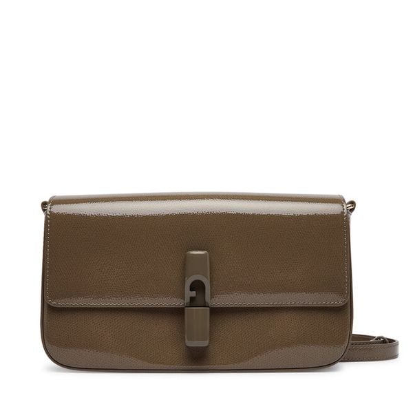 Torebka Furla. Brązowe listonoszki Furla, bez wzorów, bez dodatków. Za 1,259.00 zł.