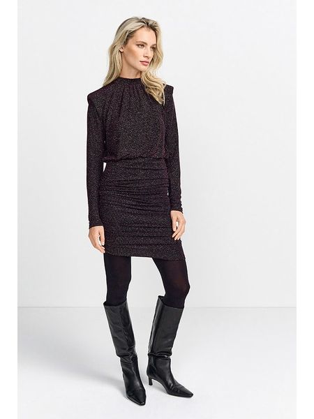 Rich & Royal Sukienka w kolorze czarnym rozmiar: L. Czarne sukienki Rich & Royal, l, bez wzorów, bez kołnierzyka, bez ramiączek, mini. Za 255.34 zł.