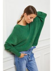 So Cachemire Sweter "Egale" w kolorze zielonym rozmiar: L. Zielone swetry So Cachemire, l, bez wzorów, z kaszmiru, bez ramiączek. Za 173.99 zł.