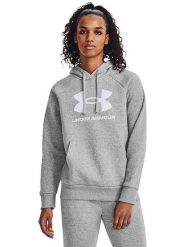 Under Armour Bluza "Rival" w kolorze szarym rozmiar: XS. Szare bluzy Under Armour, xs, bez wzorów, z materiału, z kapturem. Za 175.95 zł.