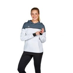 Sweat bluza z kapturem dla kobiet Erima Change. Białe bluzy Erima, na zimę, bez wzorów, z kapturem. W wyprzedaży za 285.00 zł.