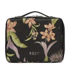 Kosmetyczka Roxy. Czarne kufry i kosmetyczki Roxy, bez wzorów, bez dodatków. Za 119.99 zł.