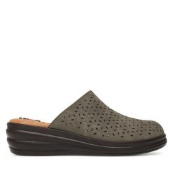 Klapki Go Soft. Szare klapki GO SOFT, bez wzorów, bez obcasa. Za 119.99 zł.