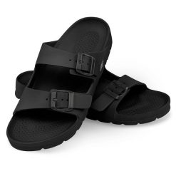 Klapki basenowe sandały Aqua Speed Laredo. Czarne klapki Aqua-Speed, bez wzorów, bez obcasa. Za 63.99 zł.