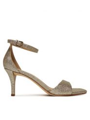 MICHAEL Michael Kors Sandały Jaida 40S5JDMS1M Złoty. Żółte sandały MICHAEL Michael Kors, bez wzorów, ze skóry, bez obcasa, na szpilce, bez zapięcia. Za 489.99 zł.