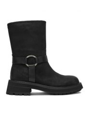 G-Star Raw Botki EO-RUZGAR-2521-82 Czarny. Czarne botki G-Star Raw, bez wzorów, z nubiku, bez obcasa, na płaskiej podeszwie, bez zapięcia. Za 579.99 zł.