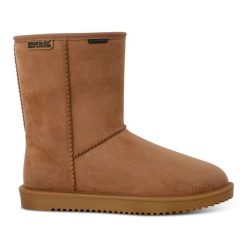 Buty wodoodporne damskie Risely. Brązowe obuwie sportowe Regatta, na zimę, bez zapięcia. W wyprzedaży za 139.99 zł.