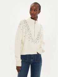 Pinko Sweter Bombay Maglia 104324 A27A Écru Regular Fit. Swetry Pinko, xs, bez wzorów, z syntetyku, bez ramiączek. Za 519.99 zł.