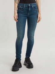 G-Star Dżinsy - Skinny fit - w kolorze niebieskim rozmiar: W32/L32. Niebieskie jeansy G-Star, l, z aplikacjami. Za 180.49 zł.