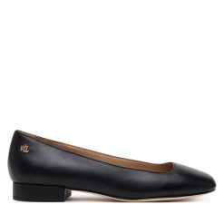 Baleriny LAUREN RALPH LAUREN. Czarne baleriny Lauren Ralph Lauren, bez wzorów, bez obcasa. Za 399.99 zł.