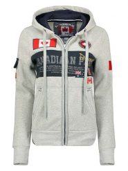 Canadian Peak Bluza "Fipeak" w kolorze szarym rozmiar: L. Szare bluzy Canadian Peak, l, z aplikacjami, bez kaptura. Za 113.99 zł.