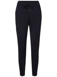 Vero Moda Spodnie "VMEVA" w kolorze granatowym rozmiar: XL/L30. Niebieskie spodnie materiałowe Vero Moda, l, bez wzorów, z materiału, z podwyższonym stanem. Za 88.02 zł.