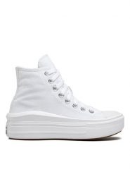 Converse Trampki Chuck Taylor All Star Move Platform 568498C Biały. Białe trampki Converse, bez wzorów, z materiału, bez zapięcia. Za 359.99 zł.