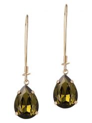 Otazu Pozłacane kolczyki z kryształami Swarovski rozmiar: onesize. Żółte kolczyki Otazu, z kryształem, pozłacane, z zapięciem typu bigiel. Za 100.99 zł.