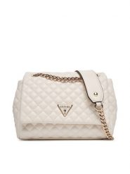Guess Torebka Everlee HWQG86 79210 Biały. Białe torebki klasyczne Guess, z aplikacjami, ze skóry, bez dodatków. Za 639.99 zł.