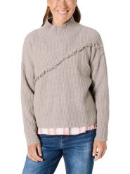 Timezone Sweter w kolorze beżowym rozmiar: M. Brązowe swetry Timezone, m, bez wzorów, bez ramiączek. Za 148.61 zł.