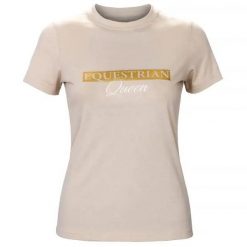 Koszulka z krótkim rękawem damska Equestrian Queen Jade 24SS. Zielone bluzki EQUESTRIAN QUEEN, m, bez wzorów, sportowe, bez kołnierzyka, bez ramiączek. Za 137.99 zł.