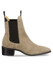 Gant Sztyblety 31553093 Beżowy. Brązowe botki GANT, bez wzorów, ze skóry, bez obcasa, na płaskiej podeszwie, bez zapięcia. Za 799.99 zł.