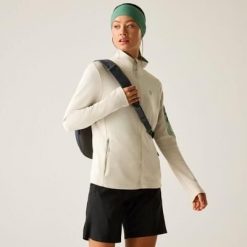 Damska bluza polarowa Torrek II z zamkiem błyskawicznym. Białe bluzy Dare 2b, bez wzorów, z dzianiny, bez kaptura. W wyprzedaży za 229.99 zł.