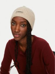 Pinko Czapka Lambkin Cuffia AI 24-25 BLK01 104489 A1CH Beżowy. Brązowe czapki Pinko, bez wzorów, z materiału. Za 419.99 zł.