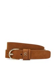 Tommy Hilfiger Pasek Damski Essential Effortless 2.5 AW0AW17762 Brązowy. Brązowe paski TOMMY HILFIGER, bez wzorów, z nubiku. Za 219.99 zł.