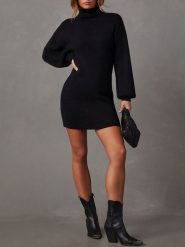 Milan Kiss Sukienka dzianinowa w kolorze czarnym rozmiar: S. Czarne sukienki Milan Kiss, s, bez wzorów, z dzianiny, bez kołnierzyka, bez ramiączek, mini. Za 165.99 zł.