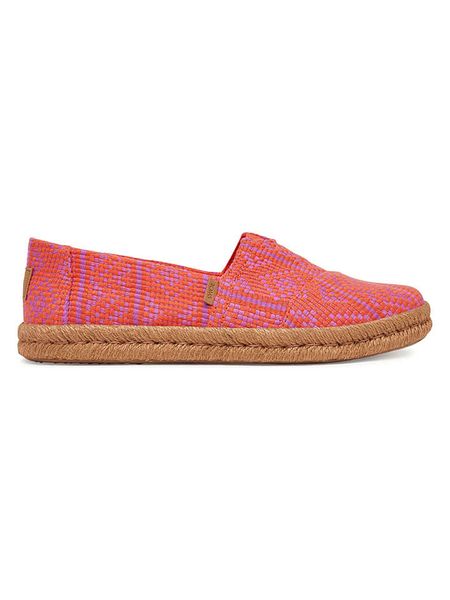 TOMS Espadryle w kolorze czerwonym rozmiar: 36. Czerwone espadryle Toms, bez wzorów, bez obcasa, bez zapięcia. Za 144.24 zł.