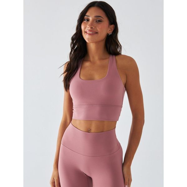 Różowy Stanik Sportowy - Morning Dew S. Czerwone bielizna sportowa BESHAPED, s, bez wzorów, z elastanu. Za 179.00 zł.