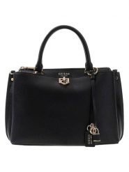 Guess Torebka w kolorze czarnym - 30 x 20 x 14 cm rozmiar: onesize. Czarne torby na ramię Guess, z aplikacjami, z materiału, przez ramię, bez dodatków. Za 554.23 zł.
