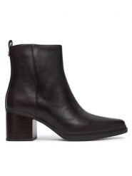 MICHAEL Michael Kors Botki Lex 40F5LXME5L Brązowy ciemny. Brązowe botki MICHAEL Michael Kors, bez wzorów, ze skóry, bez obcasa, na słupku, bez zapięcia. Za 789.99 zł.