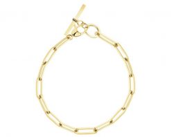 Złota bransoletka - paper clip. Żółte bransoletki Apart, złote. Za 2,369.00 zł.