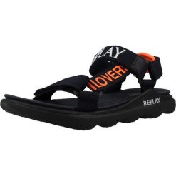 Sandały REPLAY SPACER 1 Niebieski. Niebieskie sandały Replay, bez wzorów, z tkaniny, sportowe, bez obcasa, bez zapięcia. Za 157.99 zł.