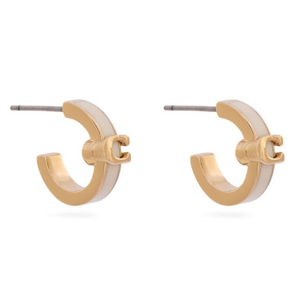 Kolczyki Coach. Żółte kolczyki Coach, złote. Za 319.99 zł.