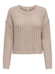 ONLY Sweter w kolorze beżowym rozmiar: XL. Brązowe swetry Only, xl, bez wzorów, bez ramiączek. Za 101.45 zł.
