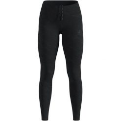Legginsy do biegania damskie Odlo ZEROWEIGHT PRINT REFLECTIVE. Czarne legginsy Odlo, bez wzorów. Za 499.99 zł.