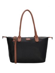 Charm Torebka w kolorze czarno-karmelowym - 42 x 25 x 15 cm rozmiar: onesize. Czarne torby na laptopa Charm, bez wzorów, z materiału, na ramię. Za 117.99 zł.