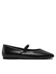 Calvin Klein Baleriny Mary Jane Ballerina - Lth HW0HW02307 Czarny. Czarne baleriny Calvin Klein, bez wzorów, ze skóry, bez obcasa. Za 449.99 zł.