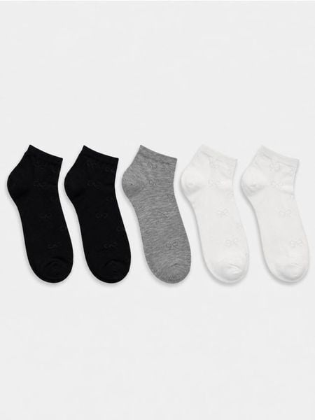 Skarpetki z motywem kokard 5 pack - wielobarwny. Skarpety Sinsay, bez wzorów. Za 15.99 zł.