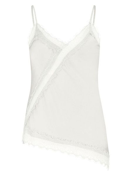 Sublevel Top w kolorze białym rozmiar: XL. Białe topy Sublevel, xl, bez wzorów, z koronki, z asymetrycznym kołnierzem, bez ramiączek. Za 109.95 zł.