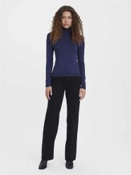 Vero Moda Koszulka w kolorze granatowym rozmiar: XL. Niebieskie bluzki Vero Moda, xl, bez wzorów, bez kołnierzyka, bez ramiączek. Za 61.60 zł.